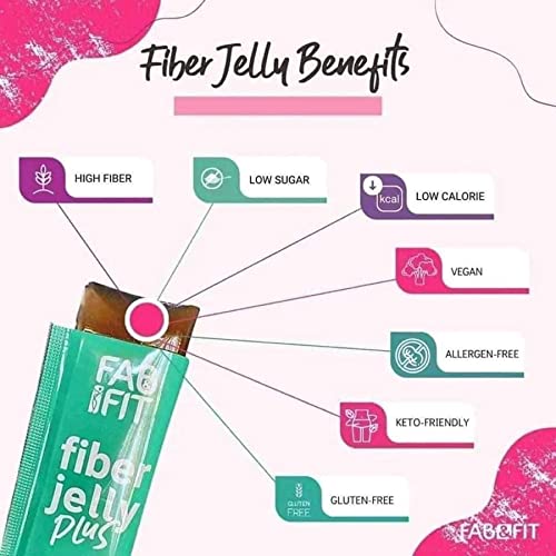 Fab and Fit Fiber Jelly Plus Lychee, 10 Sachets