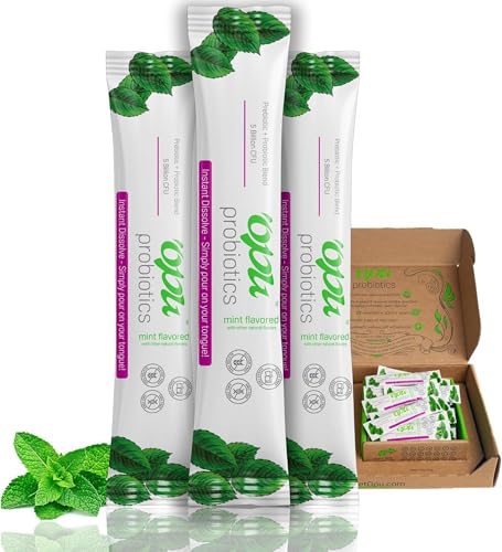 ‘Opu Probiotics Mint Instant-Dissolve – One Month Supply – 5 Billion CFU’s –...
